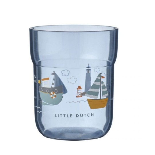 Little Dutch - Bicchiere per bambini 250ml - Lavabile in lavastoviglie! - Colori Little Dutch: Sailors Bay Blu