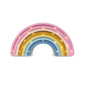 Little Lights - Lampada LED Arcobaleno con regolatore di luminosità - Fatta a mano - Colore: Rosa