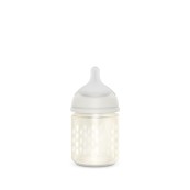 Suavinex - Biberon Bonhomia Vetro 150 ml - Tettarela silicone simmetrica - Colori Suavinex: Bianco