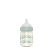 Suavinex - Biberon Bonhomia Vetro 150 ml - Tettarela silicone simmetrica - Colori Suavinex: Verde