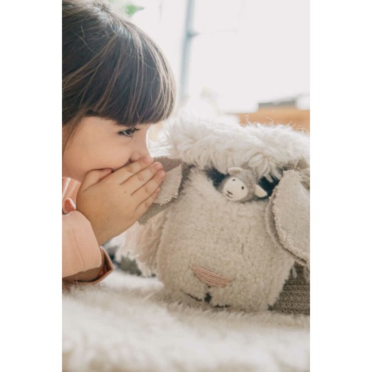 Lorena Canals - Cesto Porta oggetti di Lana Pink Nose Sheep