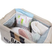 Childhome - Baby Necessities Beauty Case - Colori Childhome: Righe Nero Oro