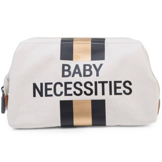 Childhome - Baby Necessities Beauty Case - Colori Childhome: Righe Nero Oro