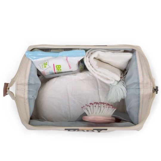 Childhome - Baby Necessities Beauty Case - Colori Childhome: Righe Nero Oro