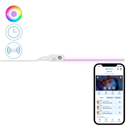 Maxi Cosi - Luce sotto Culla Glow - Connected Home