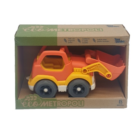 Toys Garden - Mezzo da cantiere Ruspa -  Fatto con paglia di grano!