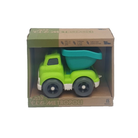 Toys Garden - I mezzi da lavoro della città - Fatto con paglia di grano! - Veicolo: Camion con Ribaltabile