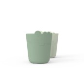 Done By Deer - Set 2 Tazze Mini Mug Kiddish - 100% Riciclabile senza Melamina - Versioni Done By Deer: Verde