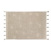 Lorena Canals - Washable Rug hippy Stars Nude Vintage 120x75 - Versioni Lorena Canals: Natural