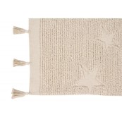 Lorena Canals - Washable Rug hippy Stars Nude Vintage 120x75 - Versioni Lorena Canals: Natural