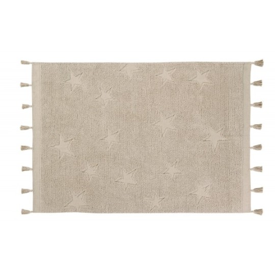 Lorena Canals - Washable Rug hippy Stars Nude Vintage 120x75 - Versioni Lorena Canals: Natural