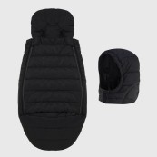 Doolittle - Sacco passeggino Gnomi 100gr - Perfetto per inverni miti - Colore: Nero
