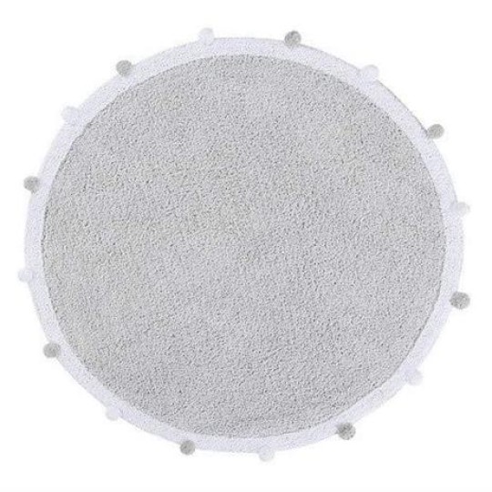 Lorena Canals - Tappeto Tondo Lavabile Bubbly - 120cm - Versioni Lorena Canals: Grey