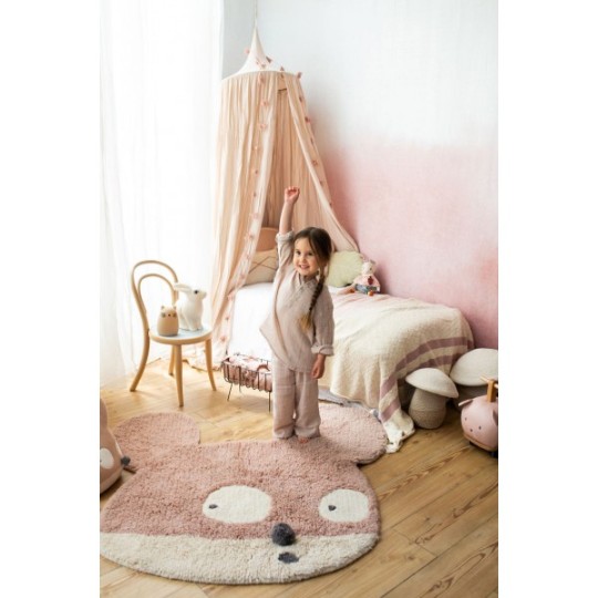 Lorena Canals -Tappeto Lavabile in Lana 100x120cm - Base Antiscivolo - Versioni Lorena Canals: Miss Mighty Mouse