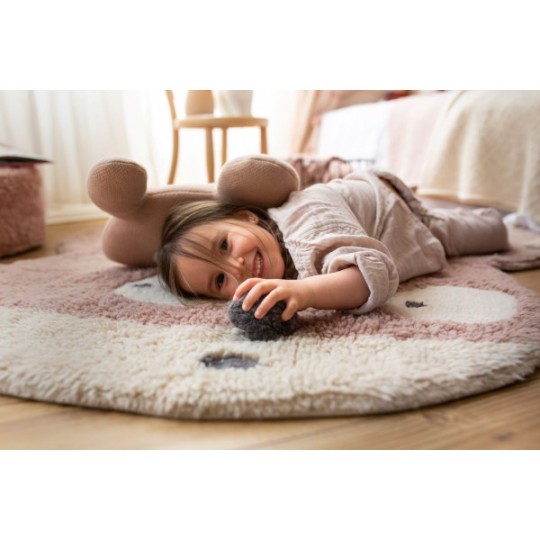 Lorena Canals -Tappeto Lavabile in Lana 100x120cm - Base Antiscivolo - Versioni Lorena Canals: Miss Mighty Mouse