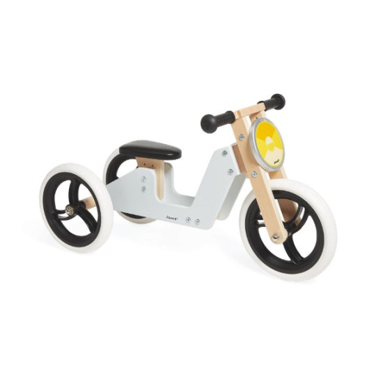 Janod - Triciclo 2 in 1 - Si trasforma in bici senza pedali!
