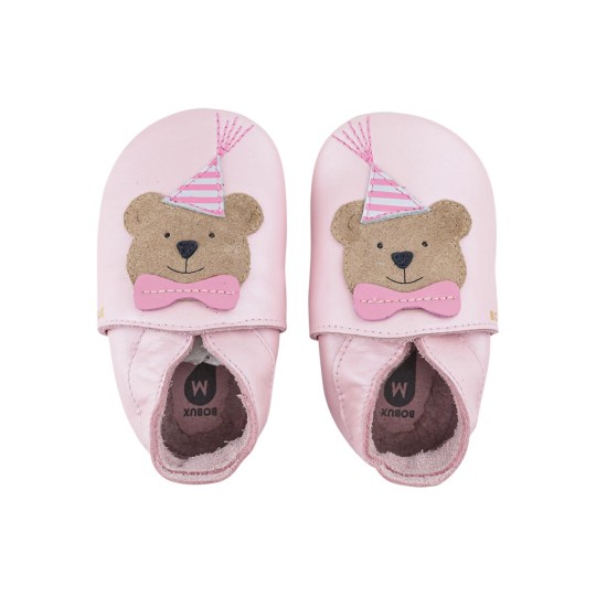 Bobux - Scarpina Soft Sole Tg. M - La cosa migliore dopo i piedi scalzi! - Colore Bobux: Orso Rosa