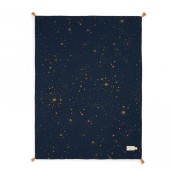 Nobodinoz - Copertina Estiva 100x70cm - Mussola di cotone Bio - Colori Nobodinoz: Gold Stella/Blue