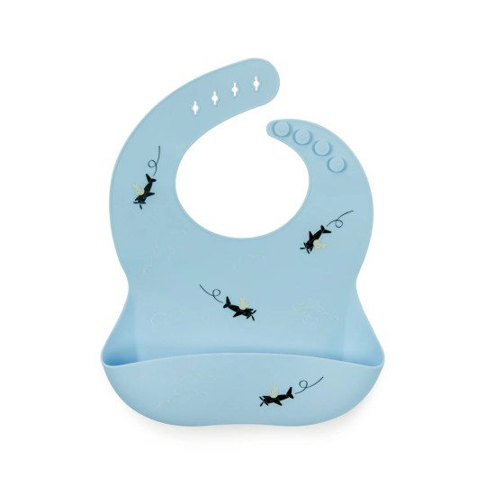 Soina - Bavaglino in silicone - Colori Soina: Aviatore Celeste