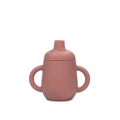 Soina - Bicchiere 3 in 1 200ml - 100% Silicone alimentare - Colori Soina: Rosa