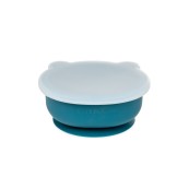 Soina - Ciotola con ventosa e coperchio - 100% Silicone Alimentare