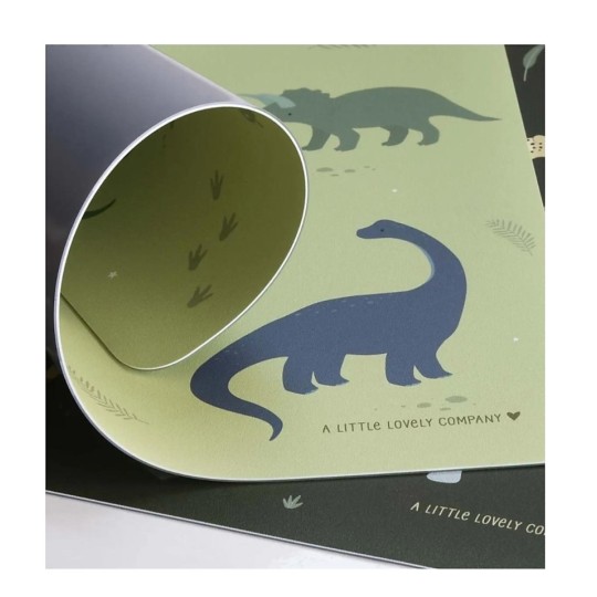 A Little Lovely Company - Tovaglietta Antiscivolo - 43 x 34 x 0.2 cm - Versioni A Little Lovely Company: Dinosauri