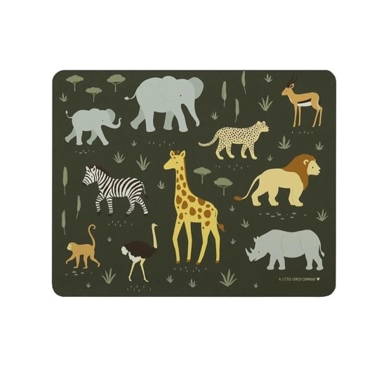 A Little Lovely Company - Tovaglietta Antiscivolo - 43 x 34 x 0.2 cm - Versioni A Little Lovely Company: Savana
