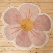Little Dutch - Tappeto in Puro cotone Fiore - 110x110cm