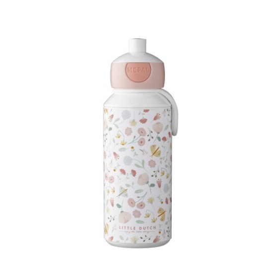 LITTLE DUTCH - Borraccia Pop-Up 400ml - Colori Little Dutch: Flowers & Butterflies