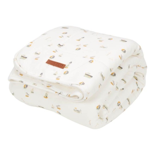 Little Dutch - Coperta morbida per lettino 110x140cm - Colori Little Dutch: Sailors Bay White