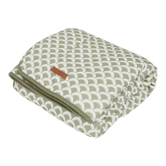 Little Dutch - Coperta morbida per lettino 110x140cm - Colori Little Dutch: Sunrise Olive
