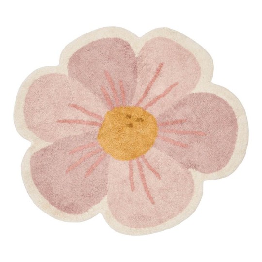 Little Dutch - Tappeto in Puro cotone Fiore - 110x110cm