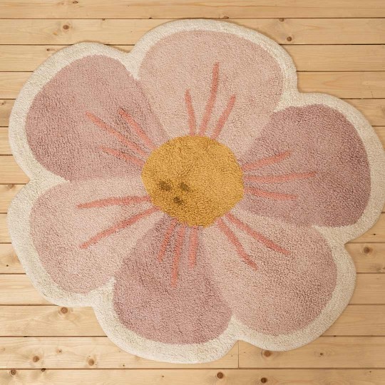 Little Dutch - Tappeto in Puro cotone Fiore - 110x110cm