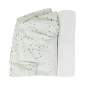 Dili Best - Copri materasso culla Natural - 48x92cm - Colore: Verde