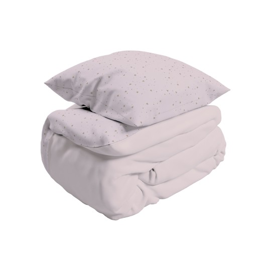 Dili Best - Copripiumino con federa per letto Natural - 100×135 - Colore: Rosa