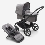 Bugaboo - Fox5 Completo - Il passeggino adatto a tutti i tipi di terreno - Colori Bugaboo: Black/Grey Melange