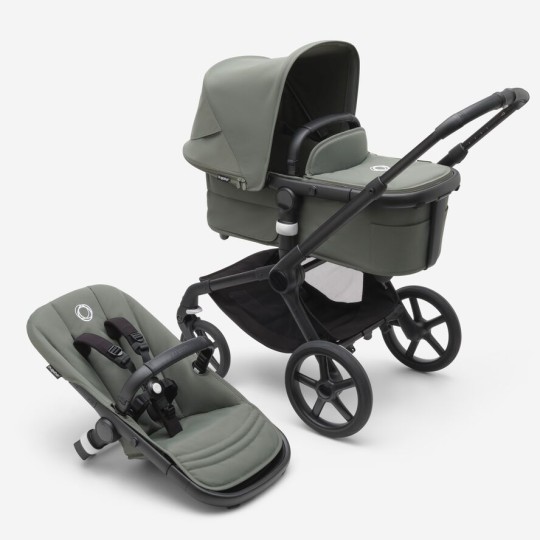 Bugaboo - Fox5 Completo - Il passeggino adatto a tutti i tipi di terreno - Colori Bugaboo: Black/Forest Green