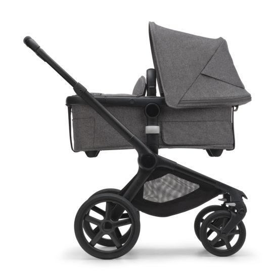 Bugaboo - Fox5 Completo - Il passeggino adatto a tutti i tipi di terreno - Colori Bugaboo: Black/Grey Melange