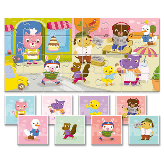 Ludattica - Dudù Baby puzzle Collection - Tessere double-face! - Versioni Ludattica: Cuccioli