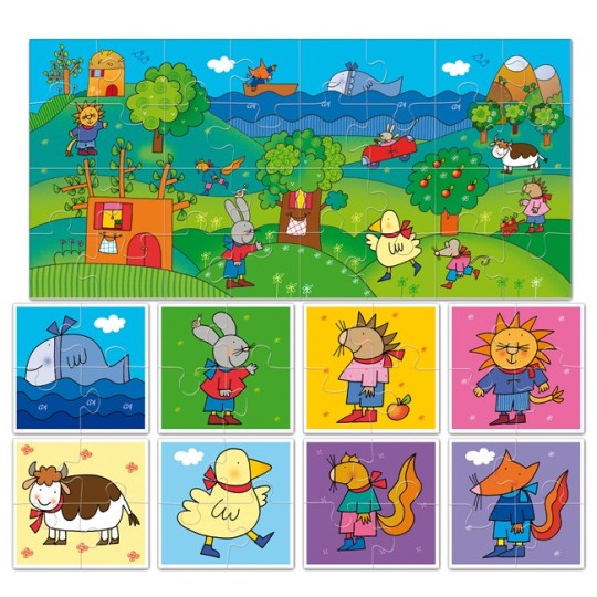 Ludattica - Baby Puzzle 32 pezzi - Dai 2 anni - Versioni Ludattica: Giulio Coniglio