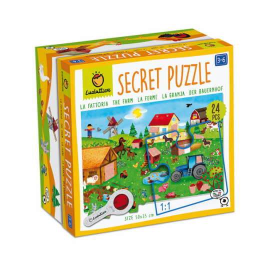 Ludattica - Secret Puzzle - Prendi la lente e scopri tutti i segreti! - Versioni Ludattica: La Fattoria