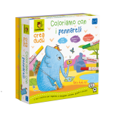 Ludattica - Set Creativi Crea Dudù - Dai 2 anni - Versioni Ludattica: Coloriamo con i pennarelli