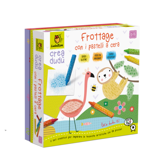 Ludattica - Set Creativi Crea Dudù - Dai 2 anni - Versioni Ludattica: Frostage con i pastelli a cera