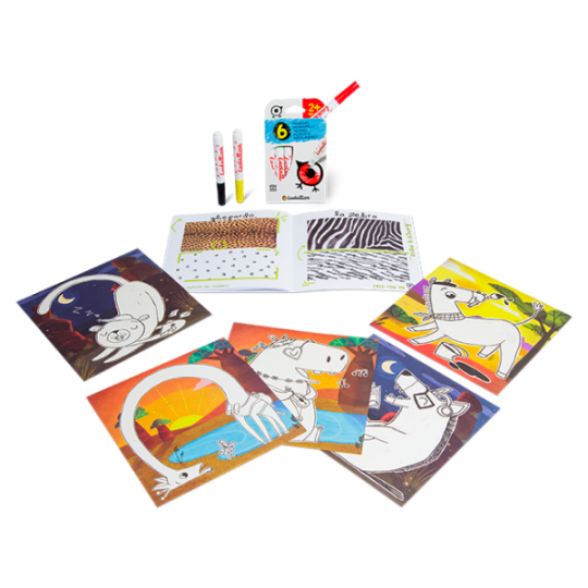 Ludattica - Set Creativi Crea Dudù - Dai 2 anni - Versioni Ludattica: Coloriamo con i pennarelli