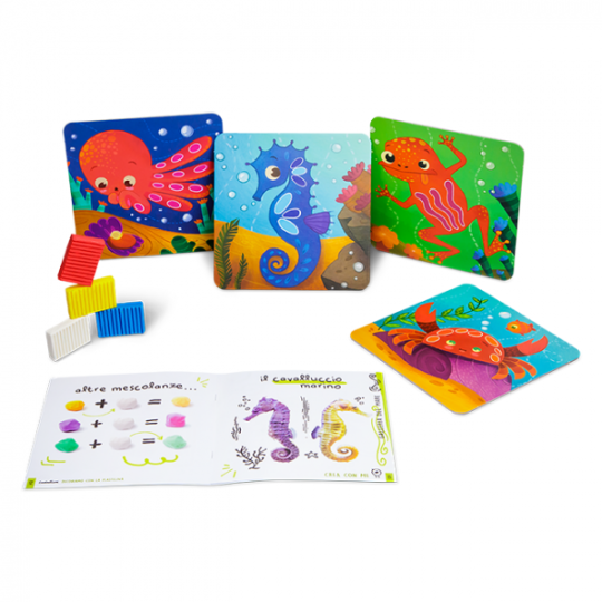 Ludattica - Set Creativi Crea Dudù - Dai 2 anni - Versioni Ludattica: Decoriamo con la plastilina