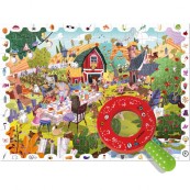 Ludattica - Detective Puzzle - Con Lente di ingrandimento - Versioni Ludattica: La Fattoria