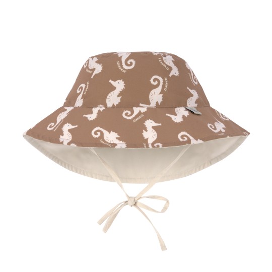 Lässig - Cappello Reversibile 50+UV tg. S (6-18 mesi) - Colori Lässig: seahorse caramel