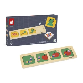 Janod - Gioco educativo per bambini - Carte sequenza - Giardino