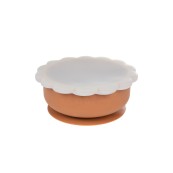 Soina - Ciotola con ventosa e coperchio - 100% Silicone Alimentare - Colori Soina: Cammello