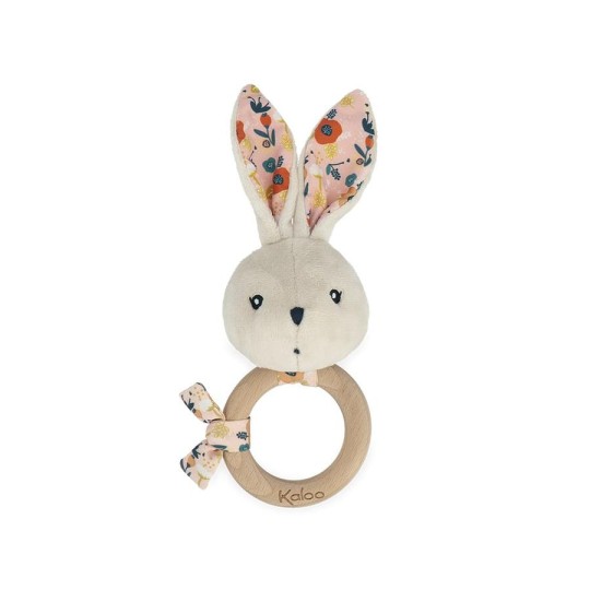 Kaloo - Burattino Coniglio a sonaglio - 12 cm - Versioni Kaloo: Papavero
